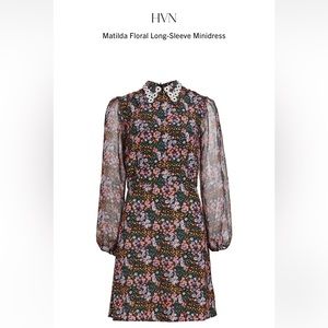 Puff sleeve mini dress